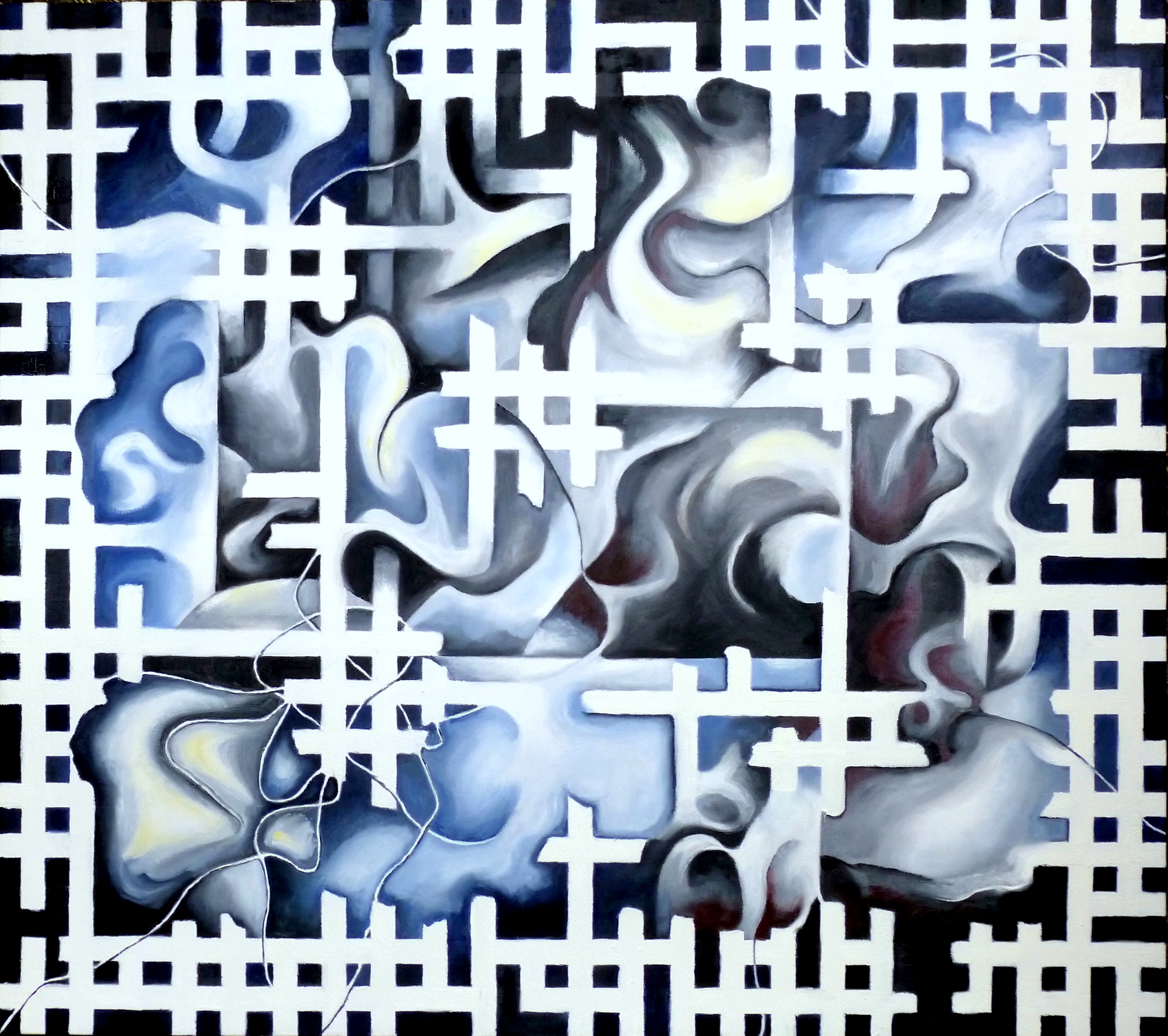 Grey Area (Oil on canvas)